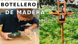 Botellero de madera ¡DIY Original – Tutorial de carpintería con Bricomania [upl. by Olsen919]