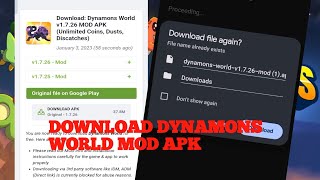 HOW TO DOWNLOAD DYNAMONS WORLD MOD APK 🔥🔥 dynamonsworld video viral [upl. by Melina775]