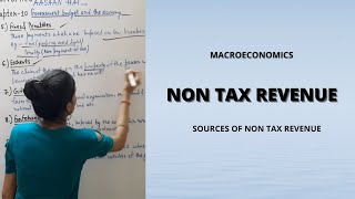 Non Tax Revenue  Sources of public revenue  Govt Budget  Revenue receipts part3 macro 12th [upl. by Mungam908]