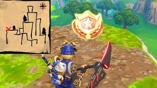 Follow The Treasure Map Found in Shifty Shafts LOCATION Week 9 Season 5 Challenges [upl. by Gearard]