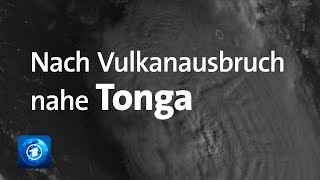 Tonga Ausmaß der Schäden nach Vulkanausbruch weiter unklar [upl. by Fesoj67]