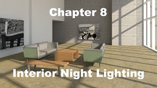 GSG  Vectorworks Renderworks 2015  Interior Night Lighting [upl. by Sami]