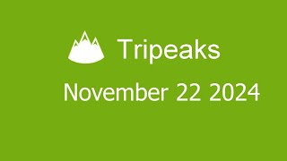 Microsoft Solitaire Collection  Tripeaks  November 22 2024 [upl. by Jaella]