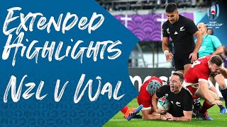 Extended Highlights New Zealand 4017 Wales  Rugby World Cup 2019 [upl. by Lrem287]