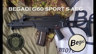 REVIEW BEGADI G60 Sport SAEG G36C AIRSOFT REVIEW [upl. by Ybba]