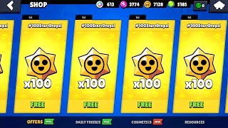 CLAIM GIFTS🔥 100X STARR OPENING 🔥LEGENDARY REWARDS🎁 14 NEW BRAWLERS🔥 BRAWL STARS UPDATE😲 [upl. by Milena]