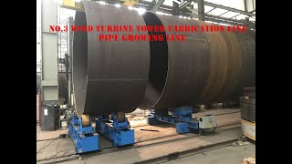 NO3 Wind Turbine Tower Fabrication Line [upl. by Ahcarb]