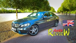 2015 MercedesBenz C200 AMG Line  AutoReview  Dubai Episode 33 ENG [upl. by Anaujat804]