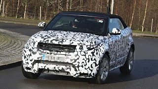 Range Rover Evoque Convertible Spy Shots With Roof [upl. by Ynahpets]