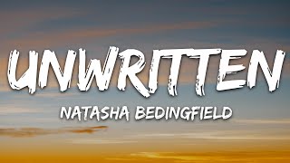 Natasha Bedingfield  Unwritten Lyrics [upl. by Ylram]