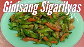 Ginisang Sigarilyas Recipesimply amp YummyEasy to Cook [upl. by Llecrup]