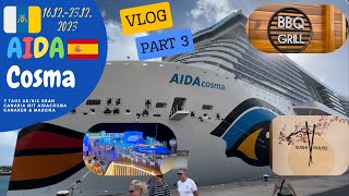 Aida Cosma 7 Tage Kanaren Vlog 161223122023 Notfall an Bord 🆘🆘 [upl. by Tilagram]