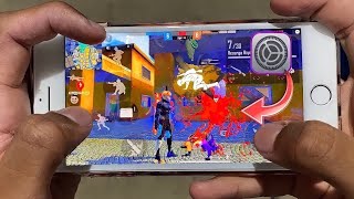 iPhone 6s plus handcam 💀 new update settings iPhone 6s plus free fire 🇧🇷 iPhone 6 handcam gameplay⚡ [upl. by Sherye]