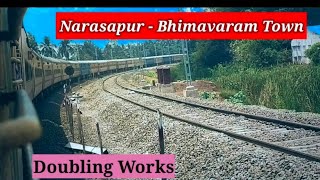 Narasapur  Bhimavaram Town Doubling works  SCR [upl. by Va]