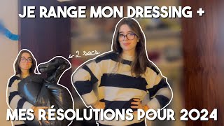 JE TRIE MON DRESSING  MES RÉSOLUTIONS 2024 [upl. by Holleran604]