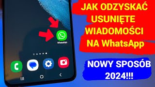 Jak odzyskać usunięte wiadomości z WhatsApp bez kopii zapasowej Nowy sposób 2024 [upl. by Dahij]