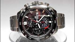 Casio Edifice EFSS500DB1AV Saphire Solar powered watch video 2018 [upl. by Eul]