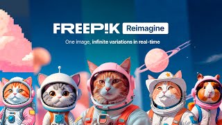 Freepik Reimagine  NEW AI tool [upl. by Eecats]