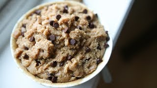 Edible Cookie Dough Recipe HIGH PROTEIN  Healthy Snack Ideas [upl. by Firahs]