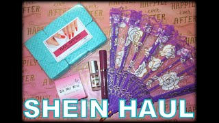 SHEIN HAUL  Nail Art Goodies Makeup Clothing amp Shoes shein [upl. by Hallee]