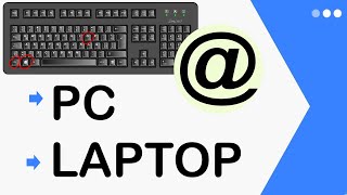 COMO PONER EL ARROBA EN CUALQUIER TECLADO PC Y LAPTOP 2020 [upl. by Naillig]