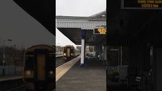 Scotrail class 158 passing dalmeny scotrail train trainspotting shorts like subscribe [upl. by Eiroc699]