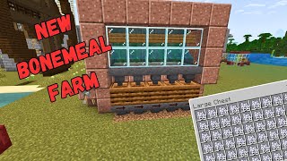 NEW Bonemeal Farm for Minecraft Bedrock 121 [upl. by Shapiro]