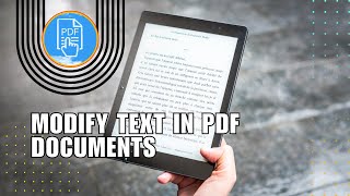 How to Add Delete and Modify Text in PDF Documents [upl. by Jann]