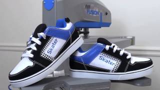 Shoe Customization with Heat Press Transfer Vinyl [upl. by Kipper260]