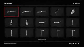 Red Dead Redemption 2 Full Complete List of All 63 Weapons  Compendium All WeaponsAchievement [upl. by Swetiana]