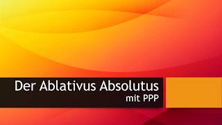 ERKLÄRVIDEO  Ablativus Absolutus Abl Abs mit PPP [upl. by Roana]