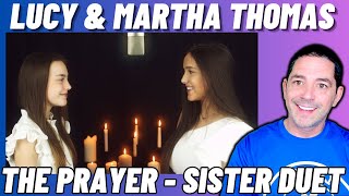 Lucy amp Martha Thomas Reaction  The Prayer  First Time Hearing [upl. by Sanborne]