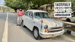 Modified Hindustan Motors Ambassador  Ambassador With Full Interior  Ambassador Test Drive [upl. by Eeclehc]