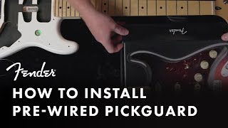 How To Install A PreWired Pickguard  Fender [upl. by Ona]