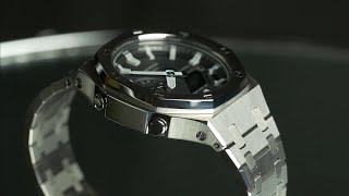 GA2100  the BEST Casioak mod  Gshock to AP Royal Oak GEN 3 bezel amp bracelet  GA2100 [upl. by Wilfreda]