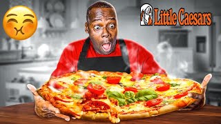 I MADE THE WRONG DECISION LITTLE CAESARS PIZZA MUKBANG WITH THE CRYER FAMILY [upl. by Heinrik]