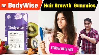 Bodywise Hair Growth Gummies Honest Review With Bodywise Hair Growth Serum  Biotin For Hair Growth [upl. by Ennirok]