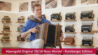 Harmonika Alpengold Original 5018 Wurzel Nuss  Rumberger Edition [upl. by Yerffoj]