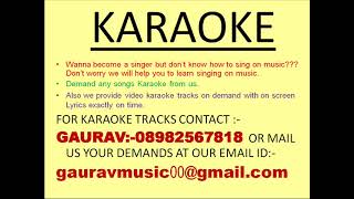 Dina Heege Ninne Dhruva Full Karaoke by Gaurav [upl. by Nav]