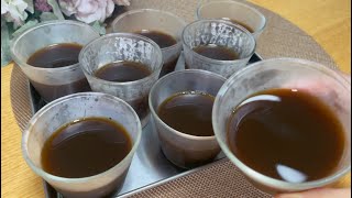 コーヒーとゼラチンがあれば！家庭ですぐ作れる！みんなで食べよう！プルンプルン！コーヒーゼリー [upl. by Tronna]