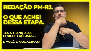 REDAÇÃO SD PMERJ O QUE ACHEI DESSA ETAPA [upl. by Orola]