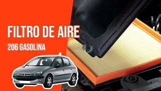 Cómo cambiar el filtro de aire PEUGEOT 206 14i 💨 [upl. by Ynoble]