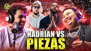 LA PRIMER BATALLA DE GOATS  Reaccionamos a PIEZAS vs HADRIAN  Línea 16  EYOU TV [upl. by Sremlahc]