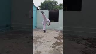 roundhouse kick tutorial taekwondospinning back kick tutorialmartialarts [upl. by Retswerb]