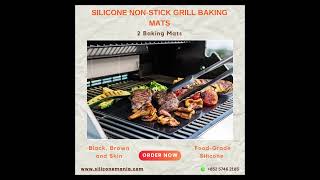 Silicone NonStick Grill Baking Mats [upl. by Elleirol62]