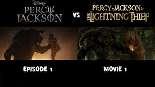 Percy Jackson and the Olympians Scene COMPARISON  S1E1 vs Movie [upl. by Rape]