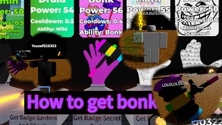 How to get bonk in Roblox slap battles but very bad [upl. by Eeluj]