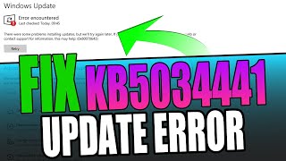 FIXED Windows 10 KB5034441 Security Update Error 0x80070643 [upl. by Naghem]