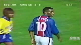 JayJay Okocha vs Sochaux 1998  Away [upl. by Ybsorc]