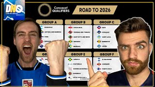 DNQ React to CONCACAF Round 2 Draw  2026 FIFA World Cup Qualification [upl. by Nnaharas]